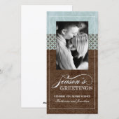 Klassieke kerstkaarten met foto (4x8) feestdagenkaart (Voorkant / Achterkant)