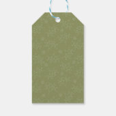 Klassieke kerstkerstkerstkerstVintage, aangepast Cadeaulabel (Achterkant)