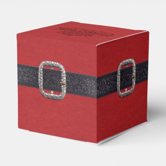 Klassieke kerstkerstmankreet bedankdoosjes (Achterkant)