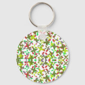 klassieke kerstkleuren helder sleutelhanger (Voorkant)