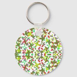 klassieke kerstkleuren helder sleutelhanger