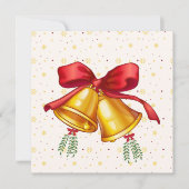 Klassieke Kerstklokken Kerstkaart (Voorkant)