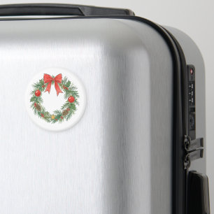 Klassieke Kerstkrans met Strik voor Decor Liefhebb Magneet