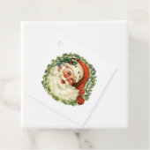 Klassieke  kerstman bedankjes labels (In situ)