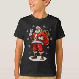 Klassieke Kerstman brengt kerstcadeaus T-shirt