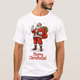 Klassieke Kerstman brengt kerstcadeaus T-shirt
