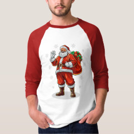 Klassieke Kerstman brengt kerstcadeaus T-shirt