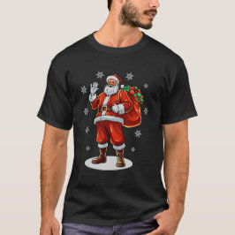 Klassieke Kerstman brengt kerstcadeaus T-shirt