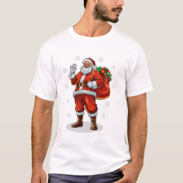 Klassieke Kerstman brengt kerstcadeaus T-shirt