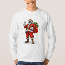 Klassieke Kerstman brengt kerstcadeaus T-shirt