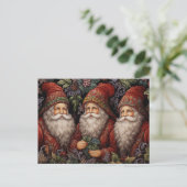 Klassieke Kerstman Briefkaart (Staand voorkant)
