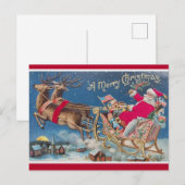 Klassieke Kerstman Briefkaart (Voorkant / Achterkant)