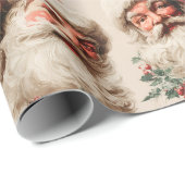 Klassieke Kerstman Cadeaupapier (Rol Hoek)