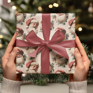 Klassieke Kerstman Cadeaupapier