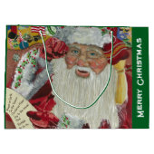 Klassieke Kerstman - 'Checking It Twice' Kerst Kun Groot Cadeauzakje (Achterkant)