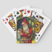 Klassieke Kerstman Controlelijst Speelkaarten (Achterkant)