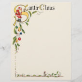 Klassieke Kerstman, decoratieve Kerstgrens Flyer (Achterkant)