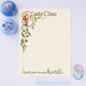 Klassieke Kerstman, decoratieve Kerstgrens Flyer (Enkel)