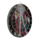 Klassieke Kerstman: een tijdloos vakantie-icoon Dartbord (Voorkant Links)