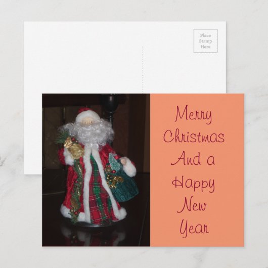 Klassieke Kerstman: een tijdloos vakantie-icoon Feestdagenkaart (Voorkant / Achterkant)