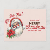 Klassieke Kerstman Feestdagenkaart (Voorkant)