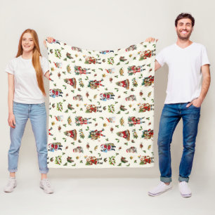 Klassieke Kerstman Gepersonaliseerde Kerstmis Fleece Deken