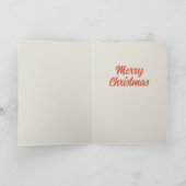 Klassieke Kerstman Hartverwarmende Kerstkunst Kaart (Binnen)