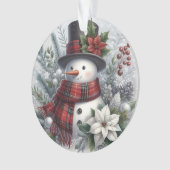 Klassieke Kerstman Illustratie Ornament (voorkant)