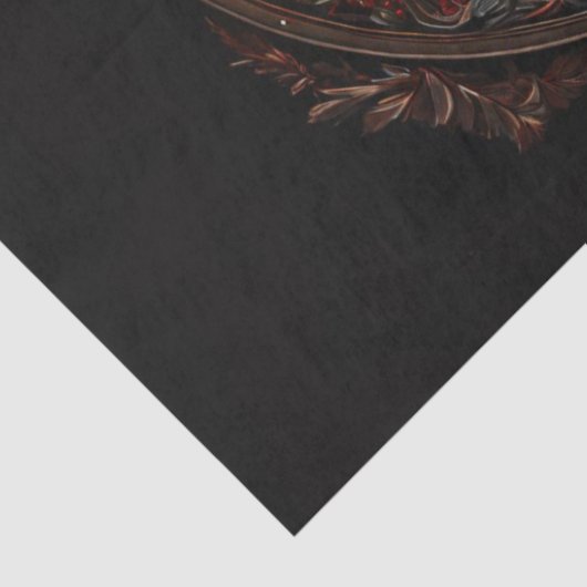 Klassieke Kerstman in  Lijst Decoupage Craf Tissuepapier (Detail)