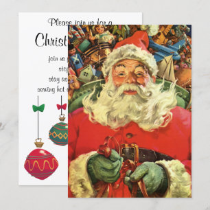 Klassieke Kerstman in slee Kerstfeest Kaart