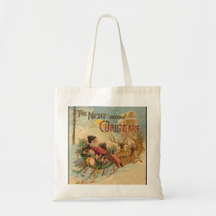 Klassieke Kerstman in zijn rendierslee Bag Tote Bag