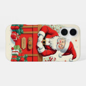 Klassieke kerstman iPhone 16 hoesje (Achterkant horizontaal)