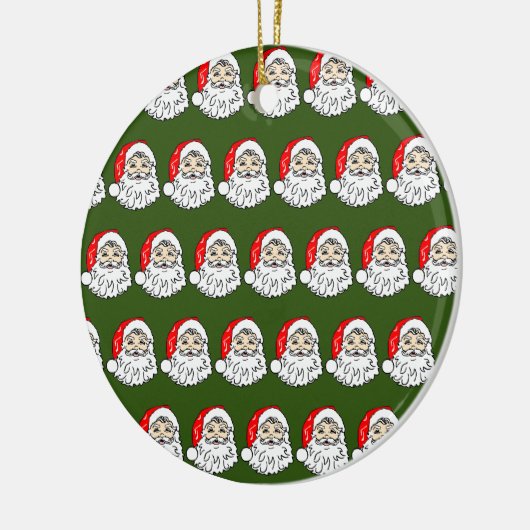 Klassieke kerstman keramisch ornament (Links)