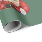 Klassieke Kerstman kerst Cadeaupapier (Rol Hoek)