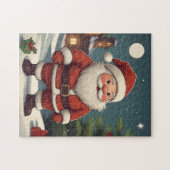 Klassieke Kerstman Kerst Illustratie  Legpuzzel (Horizontaal)