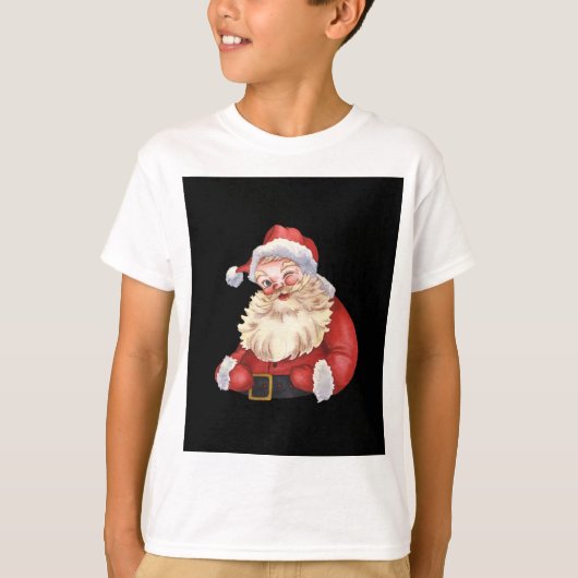 Klassieke Kerstman Kerst T-shirt" T-shirt (Voorkant)