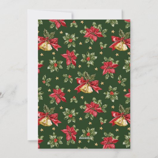 Klassieke Kerstman Kerstboom Feestdagenkaart (Achterkant)