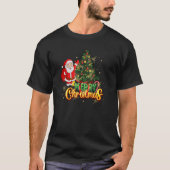 Klassieke Kerstman & Kerstboom Feestelijke vakanti T-shirt (Voorkant)