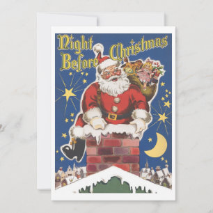 Klassieke Kerstman, Kerstfeest Uitnodiging