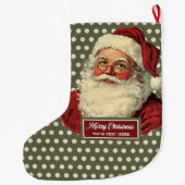 Klassieke Kerstman Kerstkous met charme Grote Kerstsok (Achterkant)