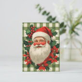 Klassieke Kerstman Kerstmis Feestdagenkaart (Staand voorkant)