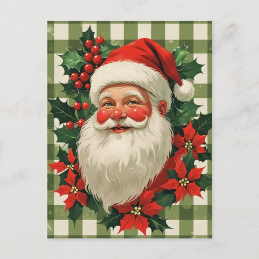 Klassieke Kerstman Kerstmis Feestdagenkaart (Voorkant)