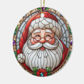 Klassieke Kerstman Kerstmis Keramisch Ornament (Links)