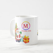 Klassieke kerstman koffiemok (Voorkant links)