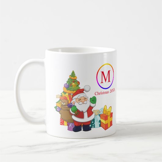 Klassieke kerstman koffiemok (Links)