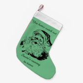 Klassieke Kerstman Komt naar de Stad Kleine Kerstsok (Voorkant (Hangend))