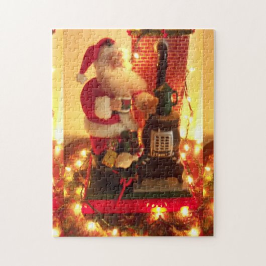 Klassieke Kerstman Legpuzzel (Verticaal)