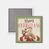 Klassieke  kerstman magneet (Voorkant / Achterkant)