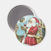 Klassieke Kerstman met Kind Magneet (Voorkant / Achterkant)