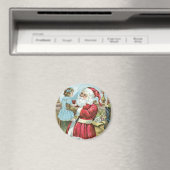 Klassieke Kerstman met Kind Magneet (Insitu (Vaatwasser))
